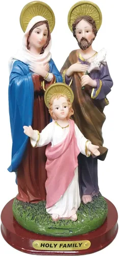 Estatua de la Sagrada Familia de San José, Jesús y Santa María Estatua Católica Estatua Estatua Sagrada Estatua de Decoración Religiosa Estatua (5