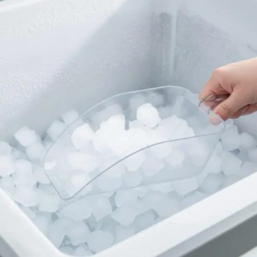 Miniatura 3 de Soro Essentials - Juego de 2 cucharas de hielo de policarbonato de 64 onzas de color transparente - Cucharas para palas de hielo, cucharas