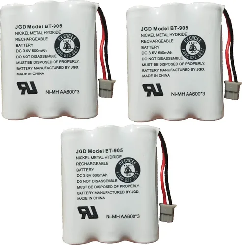 Miniatura 3 de JGD BT-905 BT-800 BBTY0663001 Batería compatible con Uniden BT905 BT800 BT-1006 BP-905BBTY-0444001 BBTY-0449001 Panasonic P-P501 P-P508 at&T 20001
