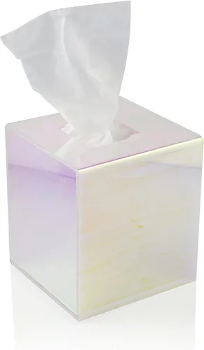 Miniatura 8 de Soporte acrílico para caja de pañuelos, dispensador transparente para pañuelos faciales, servilletas y hojas de secadora. Perfecto para baños