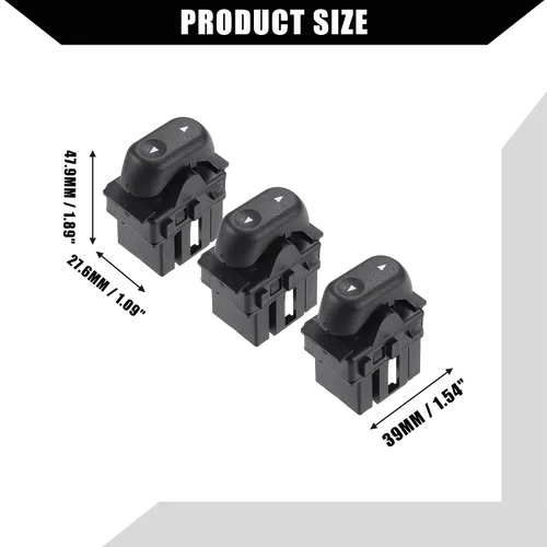 Miniatura 5 de NO.5L1Z-14529-BA Botones de interruptor de control de ventana para Ford Expedition 2003-2006 para Ford F-150 2004-2008 / lado