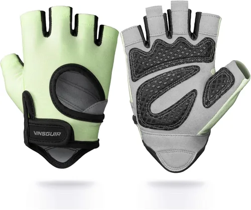 Miniatura 11 de VINSGUIR Guantes de entrenamiento para hombres y mujeres, guantes de levantamiento de pesas con excelente agarre, guantes de gimnasio ligeros