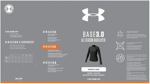 Miniatura 8 de Under Armour Camiseta de cuello redondo Base 30 para mujer