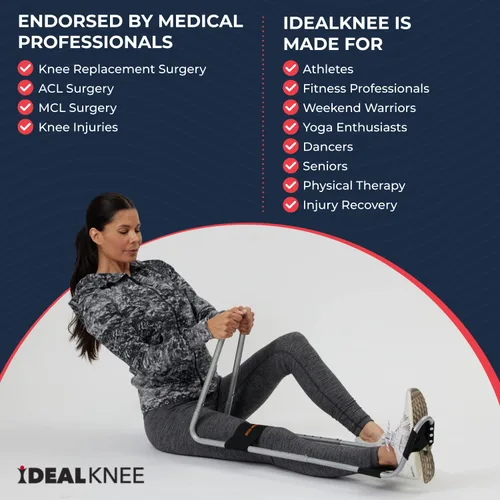 Miniatura 9 de IdealKnee One Pad - Dispositivo avanzado de extensión de rodilla y alivio del dolor - Avalado por fisioterapeutas y cirujanos - Ideal