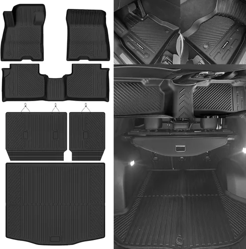 Miniatura 48 de Alfombrillas de piso Naibeve para Ford Edge 2015 2016 2017 2018 2019 2020 2021 2022 2023 2024 2025 - Ajuste personalizado para todo clima