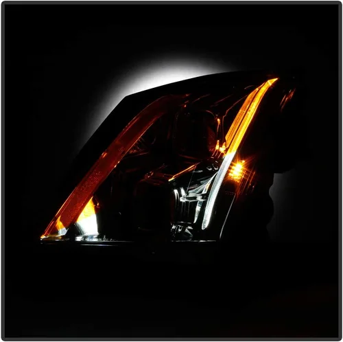 Miniatura 6 de ACANII - Para [modelo halógeno] 2008-2014 Cadillac CTS carcasa cromada Switchback LED tubo proyector faros delanteros