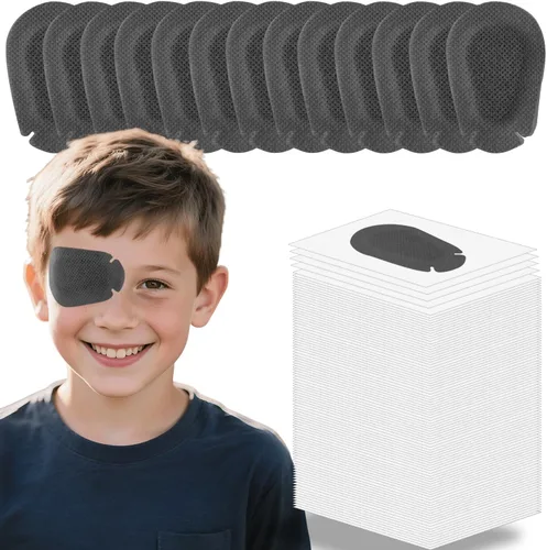 Miniatura 13 de 100 parches adhesivos para los ojos para niños, parche médico desechable transpirable para ambliopía ojo perezoso, vendajes adhesivos sin látex