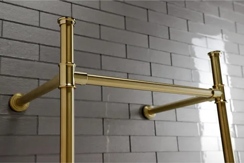 Miniatura 2 de Kingston Brass VPB33087 - Patas para fregadero de consola imperial, latón cepillado, 25.19 x 16.94 x 30.5 pulgadas