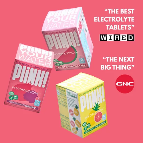 Miniatura 7 de Plink! Tabletas de electrolitos gaseosos para adultos y niños, bayas de granada, 12 unidades, hidratación diaria apta para la familia, bajo