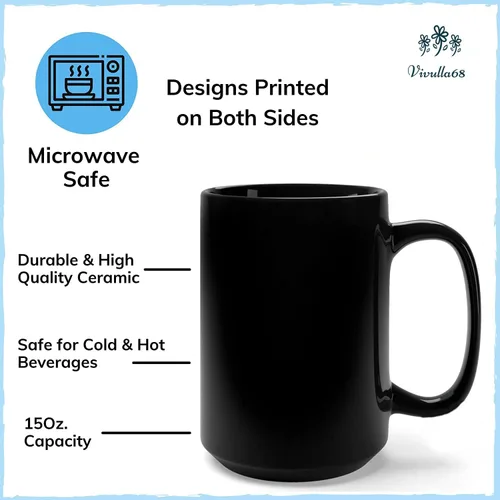 Miniatura 2 de Taza de café de 15 onzas con texto en inglés "And Here We Fucking Go Again I Mean Good Morning - Divertidos regalos de humor para adultos, mujeres
