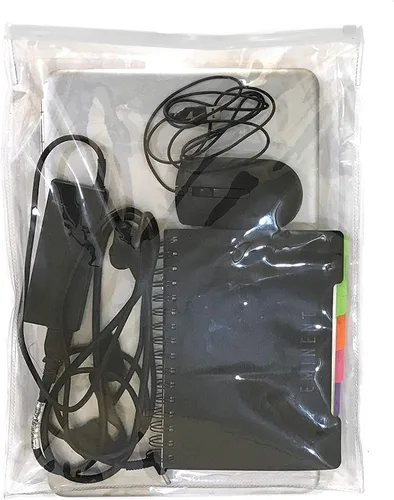 Miniatura 6 de Cubierta antipolvo impermeable para portátil de 17 pulgadas a prueba de polvo a prueba de arañazos translúcido con cierre de cremallera bolsa de PVC