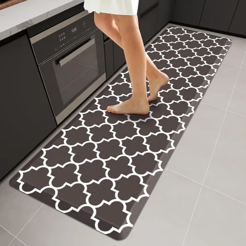 Miniatura 63 de WISELIFE - Tapete antifatiga para piso de 4/5 pulgadas, tapete de cocina antideslizante, impermeable, resistente, ergonómico, cómodo, duradero