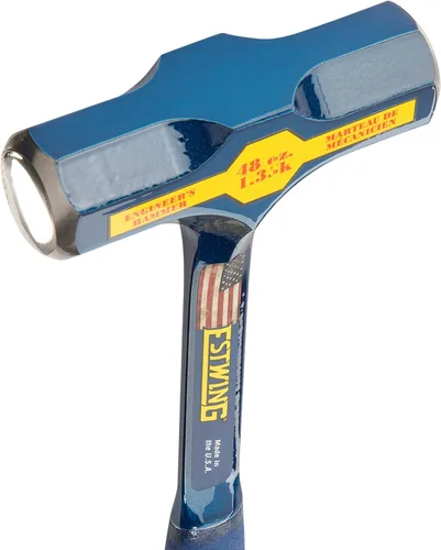 Miniatura 3 de ESTWING BIG BLUE Engineer's Hammer - Martillo de trineo fabricado en Estados Unidos de 48 onzas con construcción de acero forjado y agarre