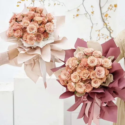 Miniatura 7 de Papel de regalo floral coreano, 40 hojas, suministros para floristería, papel de regalo para ramo de flores, suministros florales para flores Pasta