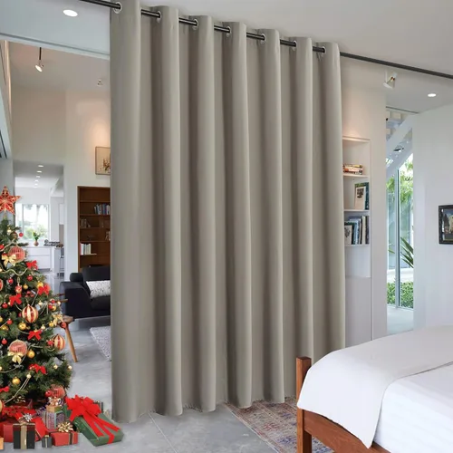 Miniatura 24 de RYB HOME - Cortinas extra largas con bloqueo de luz, persianas opacas insonorizadas para privacidad para cine en casa, oficina, fondo de patio, sala