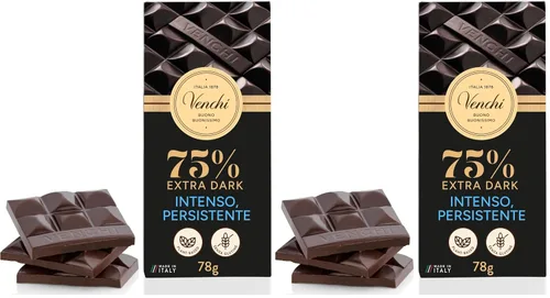 Miniatura 18 de Venchi - 85% Barra de chocolate extra oscuro, 3.52 onzas - Mezclas de cacao fino - Sin gluten - Vegano (paquete de 2)