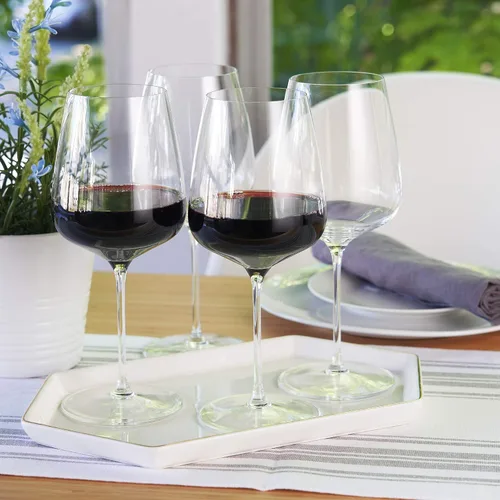 Miniatura 7 de Spiegelau Willsberger - Juego de 4 copas de vino tinto burdeos, cristalería transparente fabricada en Alemania para cena, fiesta de cumpleaños