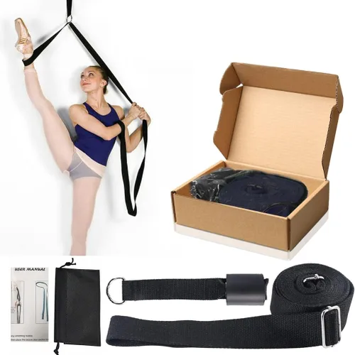 Miniatura 11 de Estirador de piernas, flexibilidad de puerta y correa para estirar las piernas, ideal para ballet, baile de animadoras, gimnasia o cualquier