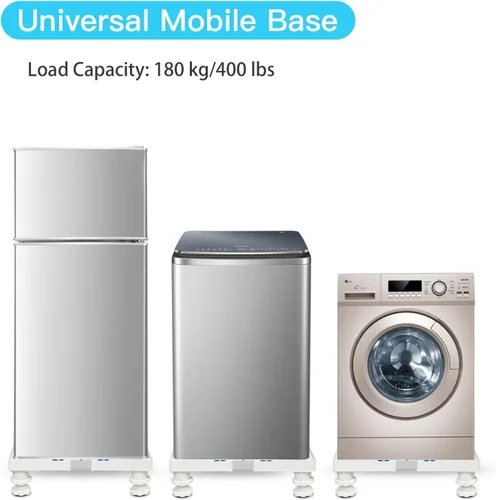 Miniatura 3 de Nefish Soporte para Mini Refrigerador Ajustable Soporte para Refrigerador con 4 Pies Resistentes Base Universal para Electrodomésticos Soporte