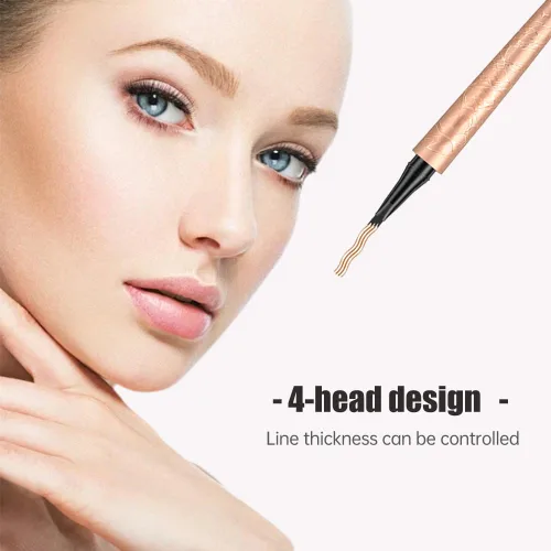 Miniatura 4 de Lápiz de cejas Microblading, 2026 nuevo bolígrafo de cejas 3D impermeable de 4 puntas Microblading, relleno de huecos naturales, maquillaje de cejas