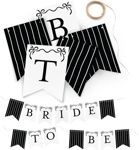 Miniatura 2 de Hortense B. Hewitt Accesorios para despedida de soltera con lazo "Bride to Be" para fiesta, 180 pulgadas de largo