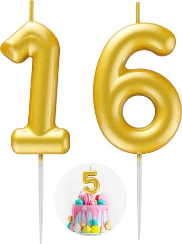 Miniatura 113 de Velas número 2 arcoíris con número 3D de feliz cumpleaños para decoración de fiesta de pastel de cumpleaños, suministros de celebración