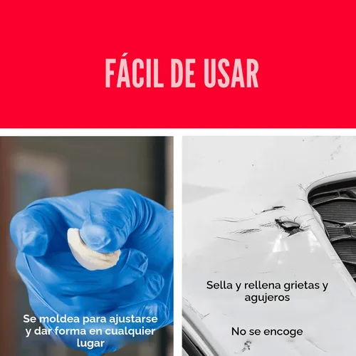 Miniatura 4 de J-B Weld PlasticWeld, masilla epoxi reparadora de plástico, 2 onzas, 2 onza, Blancuzco