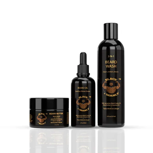 Miniatura 3 de BLACK N MANLY Barba Wash, 2 n 1, Champú y Acondicionador, Limpia, Brilla, Colonia Fresca Perfumada, Biotina, Colágeno, 8 fl oz, By, C-lim, aceite