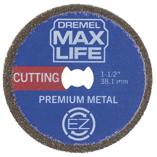Dremel Max Life EZ506HP Rueda de Corte de Metal Premium de Alto Rendimiento de 1-12" (38.1mm), Azul