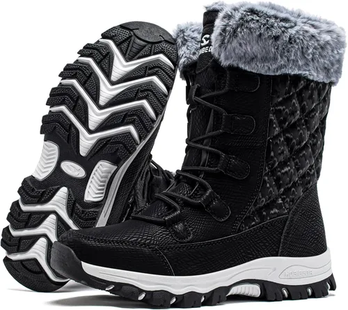 Miniatura 6 de HOBIBEAR Girls Boys Kids Snow Boots Waterproof Slip Resistant Outdoor Winter Shoes(KidsLittle KidsBig Kids)