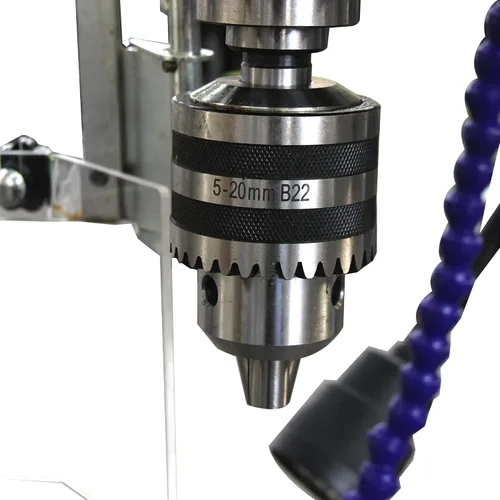 Miniatura 4 de KAKA INDUSTRIAL Prensa de taladro de piso, oscilación de 26 pulgadas, perforación máxima de 1.57 pulgadas, 2.2 kW 220 V trifásica, 8 velocidades