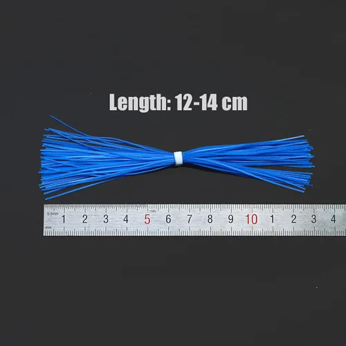 Miniatura 4 de Tigofly 16 paquetes de 5 pulgadas que brillan en la oscuridad luminosas 8 colores faldas de silicona piernas DIY cebo giratorio hilo de goma