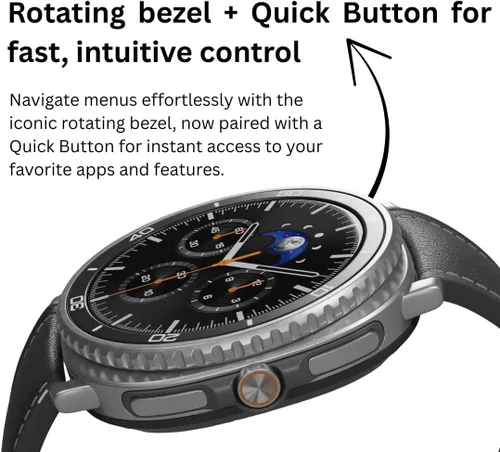 Miniatura 7 de Samsung Galaxy Watch 8 Classic 1.811 in, bisel giratorio Reloj inteligente AI con AMOLED de 1.34 pulgadas, Wi-Fi, Bluetooth, rastreador de Negro