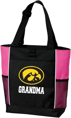 Miniatura 7 de Iowa Hawkeyes Tote Bags University of Iowa Totes Beach Pool Or Travel Hawkeyes Logo, 600D Polyester Canvas, Adjustable Web Handles, Front Pocket