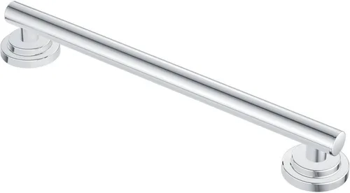 Miniatura 6 de Moen Barra de Agarre de Baño de 18 Pulgadas de Acero Inoxidable Moderna para Discapacitados o Ancianos, YG0718BL Mate negro