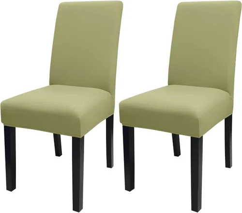 Miniatura 140 de JQinHome Juego de 8 fundas para sillas de comedor, fundas de alta elasticidad extraíbles y lavables, fundas protectoras de asiento para silla