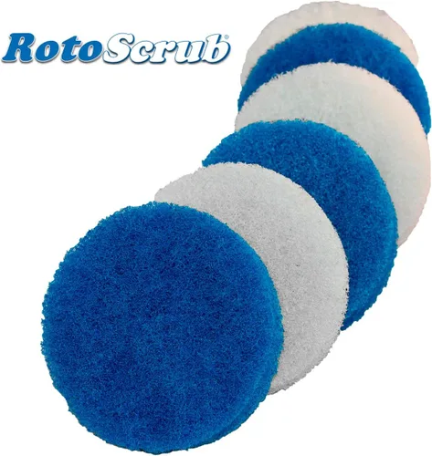 Miniatura 4 de RotoScrub Paquete de 6 almohadillas de repuesto multiusos para uso con accesorios RotoScrub Drill