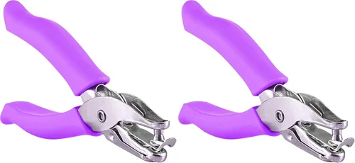 Miniatura 17 de Perforadora de un solo agujero de metal, perforadora de 6 mm para papel y manualidades de forma redonda circular, perforadora de papel con capacidad