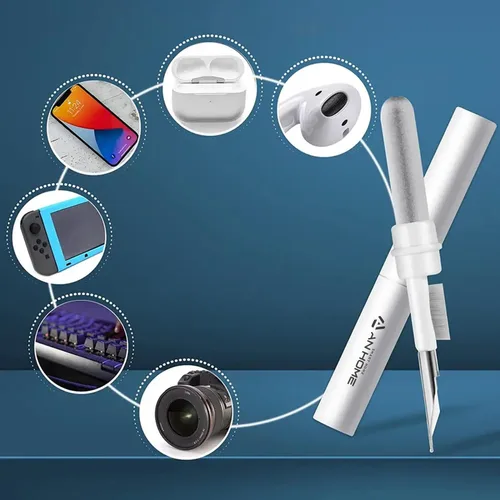Miniatura 5 de AnHome - Kit de limpieza para Airpods, herramienta de limpieza 3 en 1 para Airpods iPhone, funda para auriculares con cepillo suave, limpieza