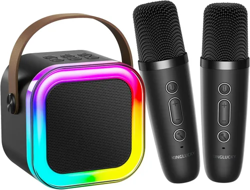 Miniatura 10 de Kinglucky Mini máquina de karaoke para niños, la mejor selección de regalo de cumpleaños para niñas de 3, 4, 5, 6, 7, 8, 9, 10, 11, 12 años