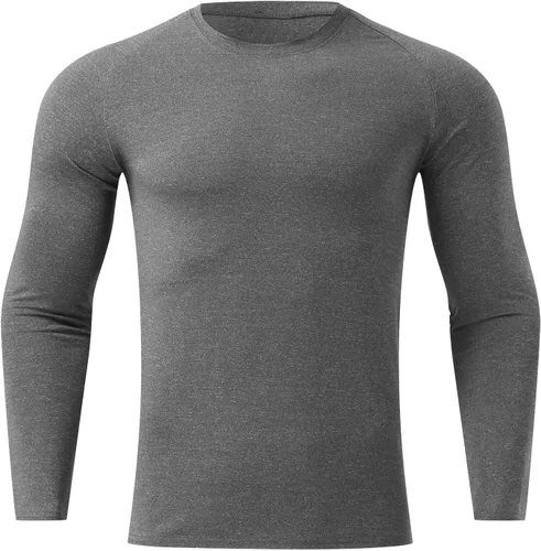 Miniatura 44 de Camisas de compresión atléticas de manga larga para hombre, capa base, camisa de entrenamiento atlético, camisas de compresión, camisetas deportivas