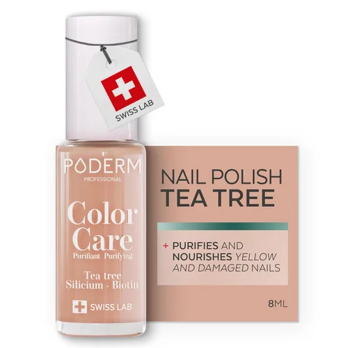 Miniatura 15 de PODERM Esmalte de uñas, enriquecido con árbol de té y biotina, mejora la apariencia de las uñas, fórmula vegana, para manos y pies, laboratorio