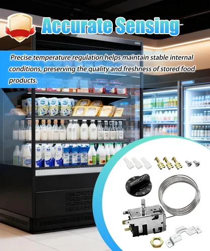 Miniatura 3 de 800366 Kit de control de temperatura para refrigeradores y congeladores comerciales verdaderos reemplazar 077B6806, 077B7172, 988282 Termostato