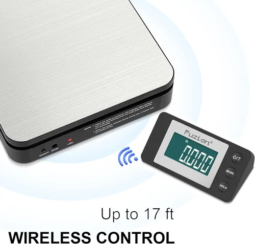 Miniatura 3 de Fuzion Báscula de envío: báscula postal inalámbrica de 110 libras x 0.1 oz, pantalla LCD grande, 5 unidades, báscula digital para paquetes, opciones