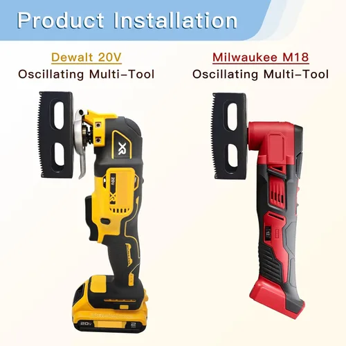 Miniatura 3 de 1 pieza de cortador de ranura rectangular mejorado, compatible con herramientas multifuncionales oscilantes Dewalt 20V y Milwaukee M18, cortador
