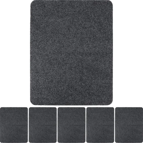 Miniatura 8 de Nuanchu Paquete de 6 tapetes de urinario para hombre, tapetes comerciales para baño, antideslizantes, absorción de agua, inodoro, lavables a granel