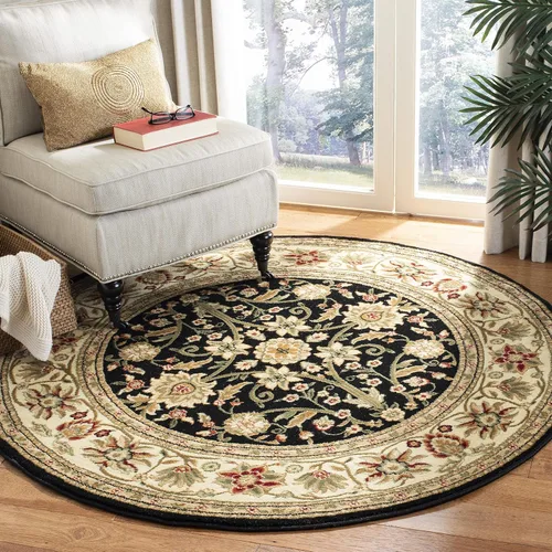Miniatura 40 de SAFAVIEH Lyndhurst Collection - Alfombra de área de 9 x 12 pies, color marfil y rojo, diseño oriental tradicional, no desprende pelusa y de fácil
