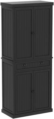 Miniatura 5 de ARTPOWER Armario de almacenamiento de despensa de cocina de 72 pulgadas de alto con cajón y estantes ajustables, armario de despensa para cocina