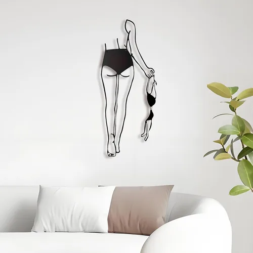 Miniatura 12 de LIYAOLI Arte de Pared de Metal Negro Relajante, Letrero de Relajación Moderno Decoración de Letras para Baño, Letrero Decorativo de 3D en Metal