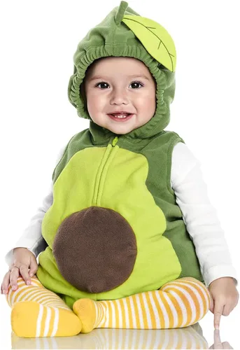 Newborn Infant Baby Girls Boys Clothes Cute Avocado Jumpsuit Sleeveless Hoodie Romper Sweater Stripe Stockings Fall Outfit